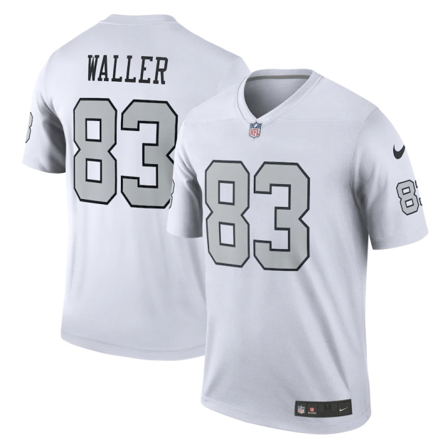 mens nike darren waller white las vegas raiders alternate legend jersey